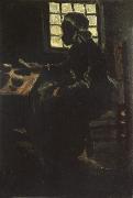 Vincent Van Gogh Peasant Woman Taking her Meal (nn04) oil painting